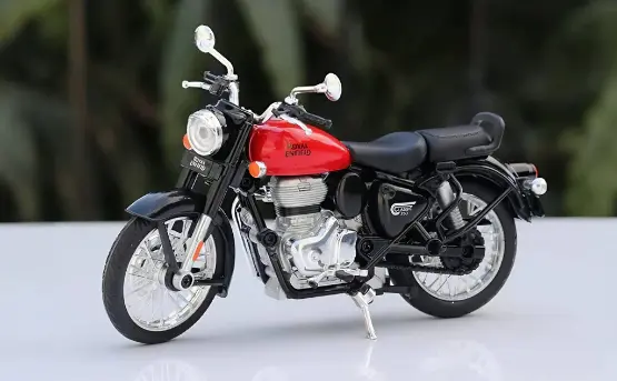 Centy Die-Cast Royal Enfield Bullet Classic 350 Motorcycle Pull-Along Toy